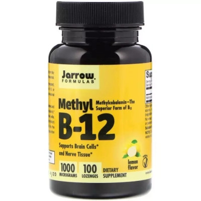 Витамин Jarrow Formulas Метил B-12 со вкусом лимона, 1000 мкг, Methyl B-12, 100 лед (JRW-18001) Винница - изображение 1