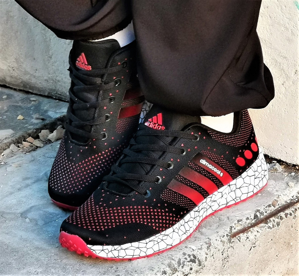 Кросівки Adidas Climacool Чорні Чоловічі Адіас Червоні (розміри: 41,42,43,44,45) Дніпро - фото 2