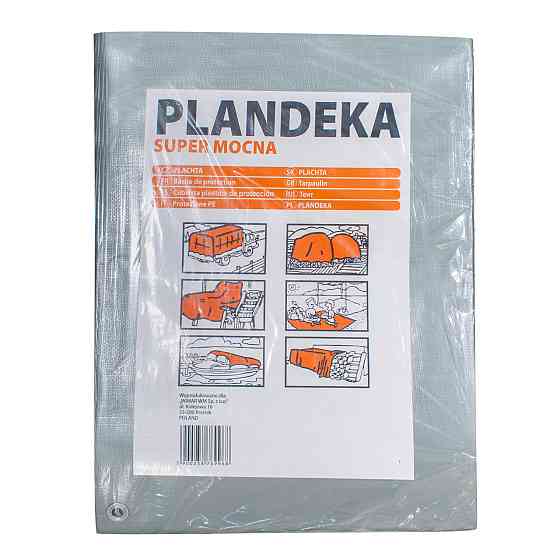 Тент 160 г/м2 4 х 4 м поліпропіленовий "PLANDEKA" від сонця Дніпро