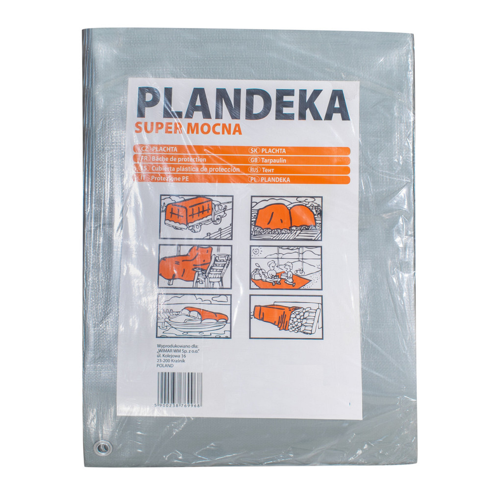 Тент 160 г/м2 4 х 4 м поліпропіленовий "PLANDEKA" від сонця Дніпро - фото 1