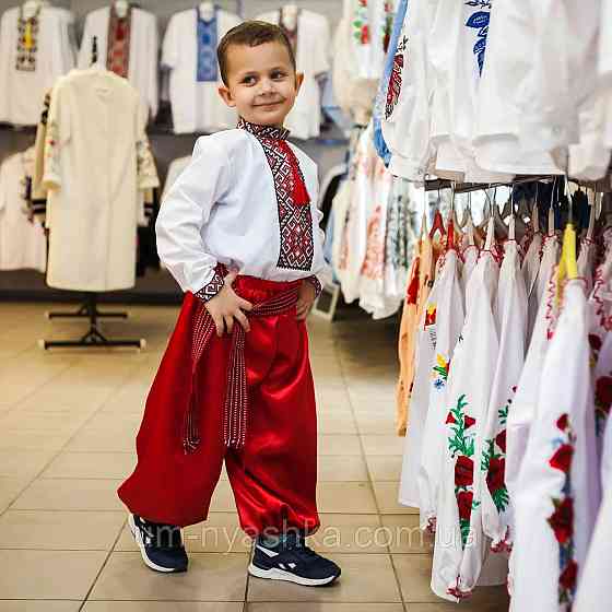 Пояс під вишиванку тканий синій Кривий Ріг