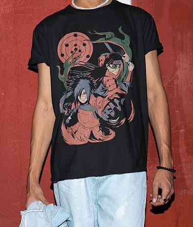 Футболка мужская аниме Наруто оверсайз (S/M/L) Черний AnimeJ0836 Днепр
