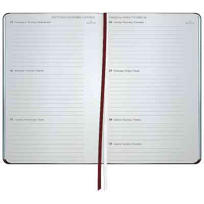 Еженедельник Axent датированный 2026 Partner City Soft 125х195, коричневый (8521-26-05-A) Винница