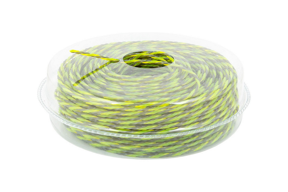 MASTERTOOL Жилка для тримера безшумна MASTERTOOL SPIRAL SQUARE 3.00 мм 89 м (блістер) двоколірн Коломия - фото 3