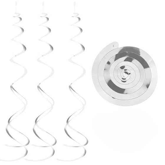 Дождик гирлянда на потолок 6 полосочек 70 см серебристый Киев