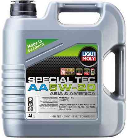 Моторное масло Liqui Moly 7658 SPECIAL TEC AA 5W-20 — синтетическое масло для современных двигателей с повышен Ковель