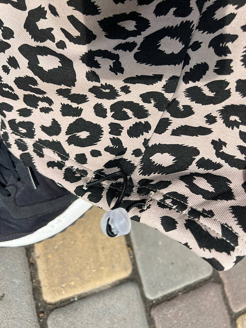 Костюм женский W 9231 леопардовый утепленный флис худи и брюки палаццо коричневый, коричневый, M Киев - изображение 3