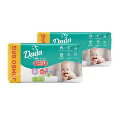 Підгузки Dada Extra Soft 4 Maxi (9-15 кг) 128 шт (2 упаковки по 64 шт) (4820174989538) Вінниця