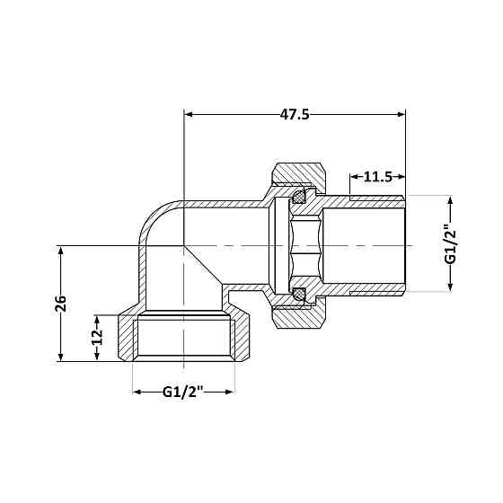 Сгон-американка Thermo Alliance Standart 1/2