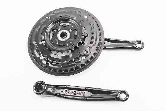 Шатуни "квадрат" 170мм, 42.34.24T MTB, чорні NSS-3001 Киев