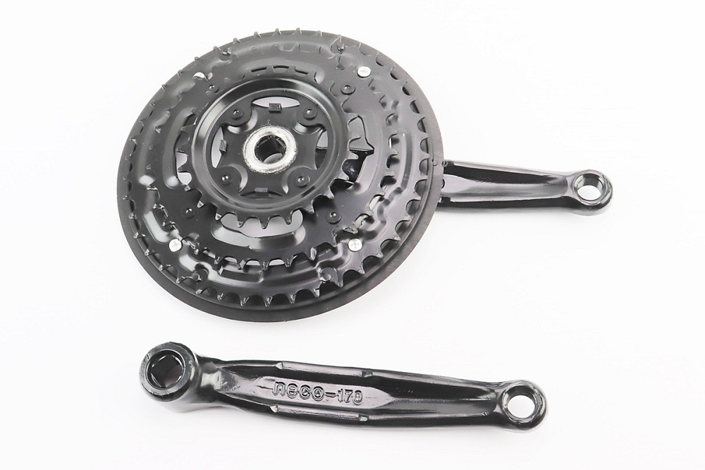 Шатуни "квадрат" 170мм, 42.34.24T MTB, чорні NSS-3001 Київ - фото 2