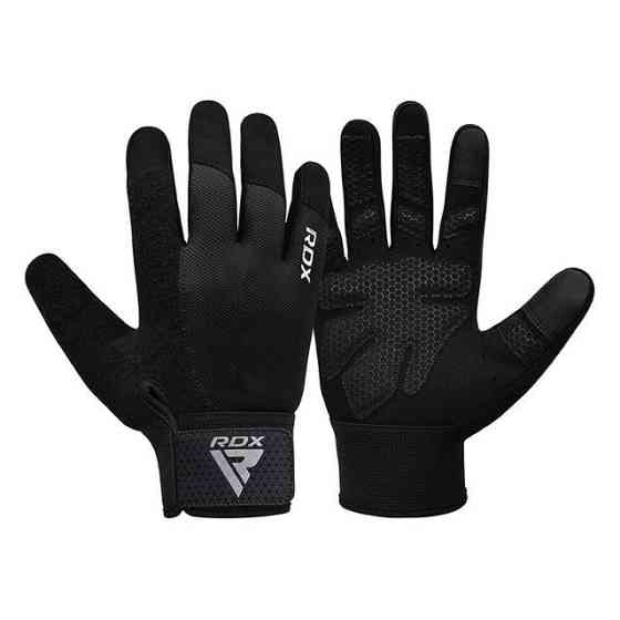 Рукавички для фітнесу RDX W1 Full Finger Plus Black XL Каменское