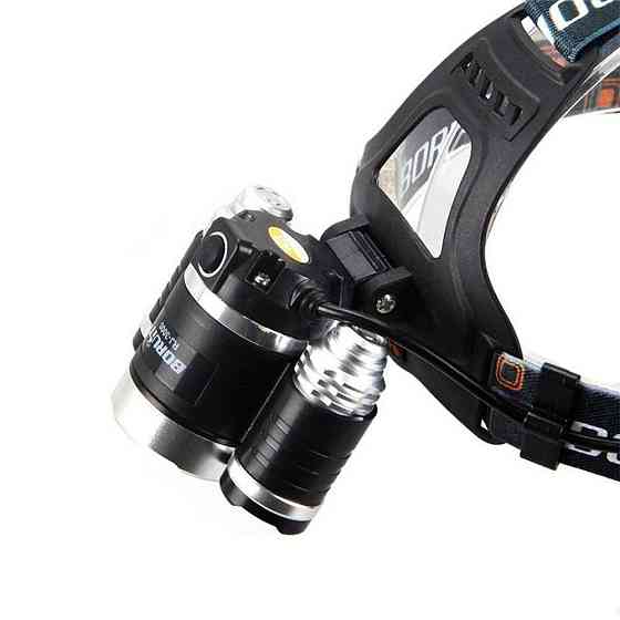 Налобний ліхтар RJ-3000 T6+2XPE + Подарунок 2шт Акумулятор 8800mAh / Потужний акумуляторний ліхтарик на голову Київ