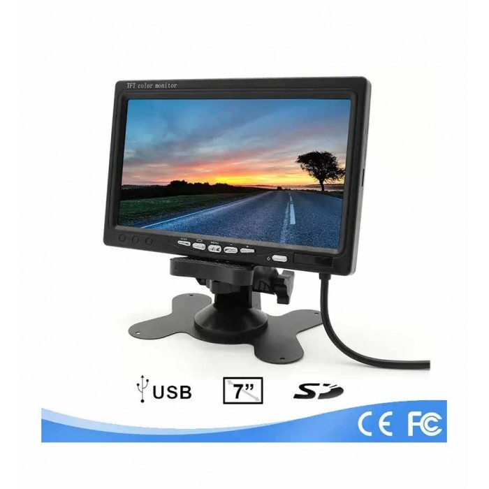 Автомобільний дисплей DS-7 екран 7" для камери заднього виду (Чорний) Київ - фото 6