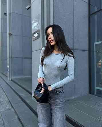 Жіночй базовий боді з акцентним пірсінгом на грудях віскоза Одеса