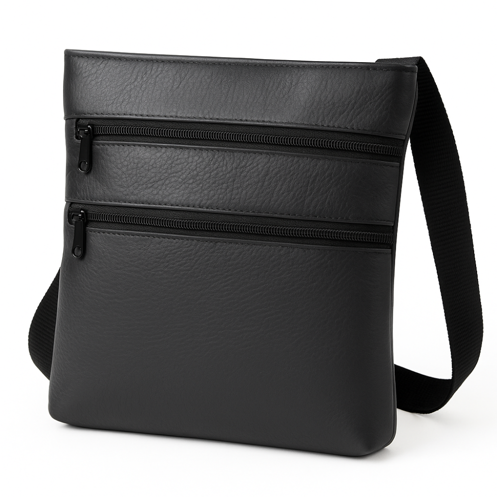 Сумка мужская легкая через плечо, Комфортный мессенджер, Сумки для документов, Мужска черная сумка ZH-88 Львов - изображение 17