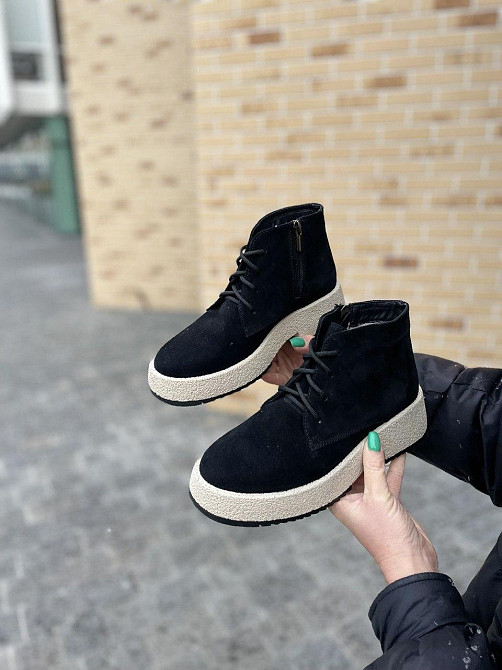 Черевики жіночі G.S.V. 1066A чорні (зима, замша натуральна) (5326) 37р.38р.39р.40р.41р. 41 Коломыя - изображение 1