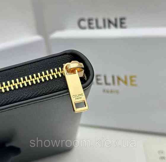 Женский кошелек на молнии Celine (А13) черный Киев