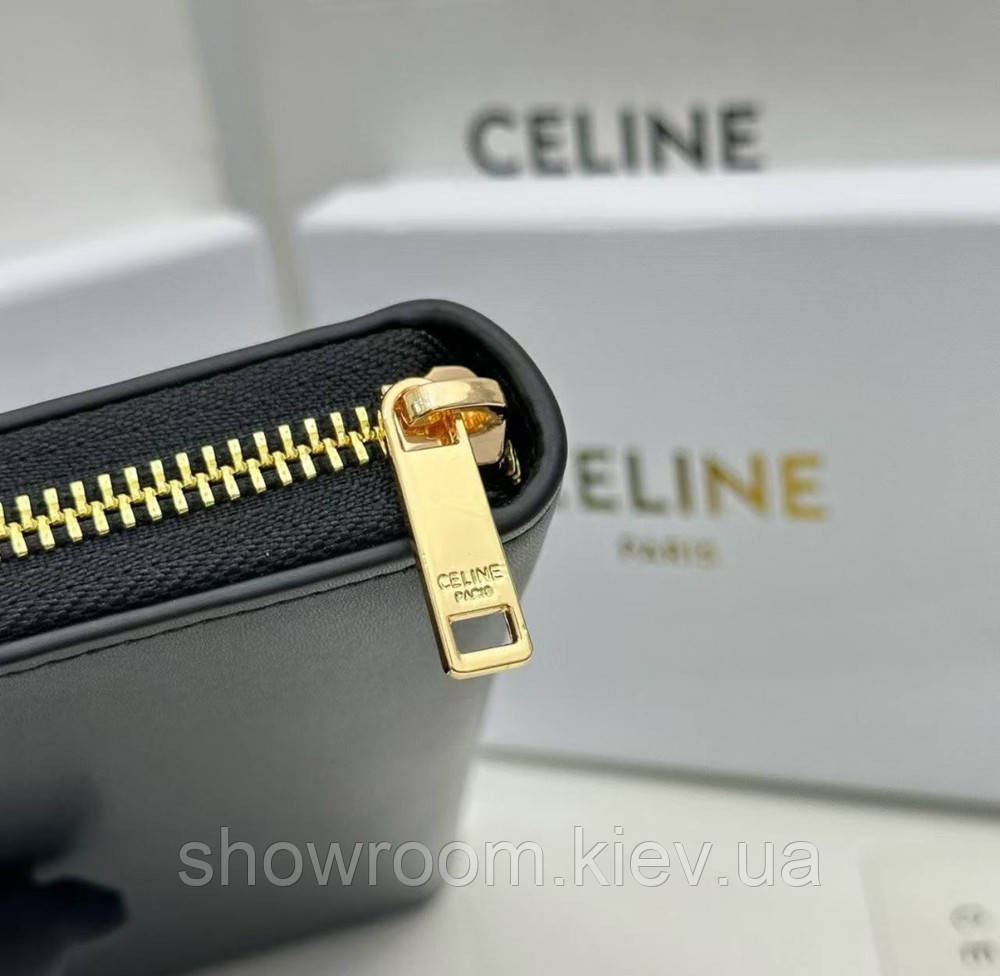 Женский кошелек на молнии Celine (А13) черный Киев - изображение 4