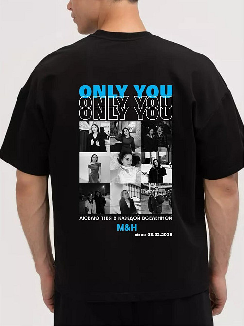 Футболка WIFEY, ONLY YOU, MY GIRLFRIEND с личными фото и текстом | Персонализированный дизайн Черновцы - изображение 7