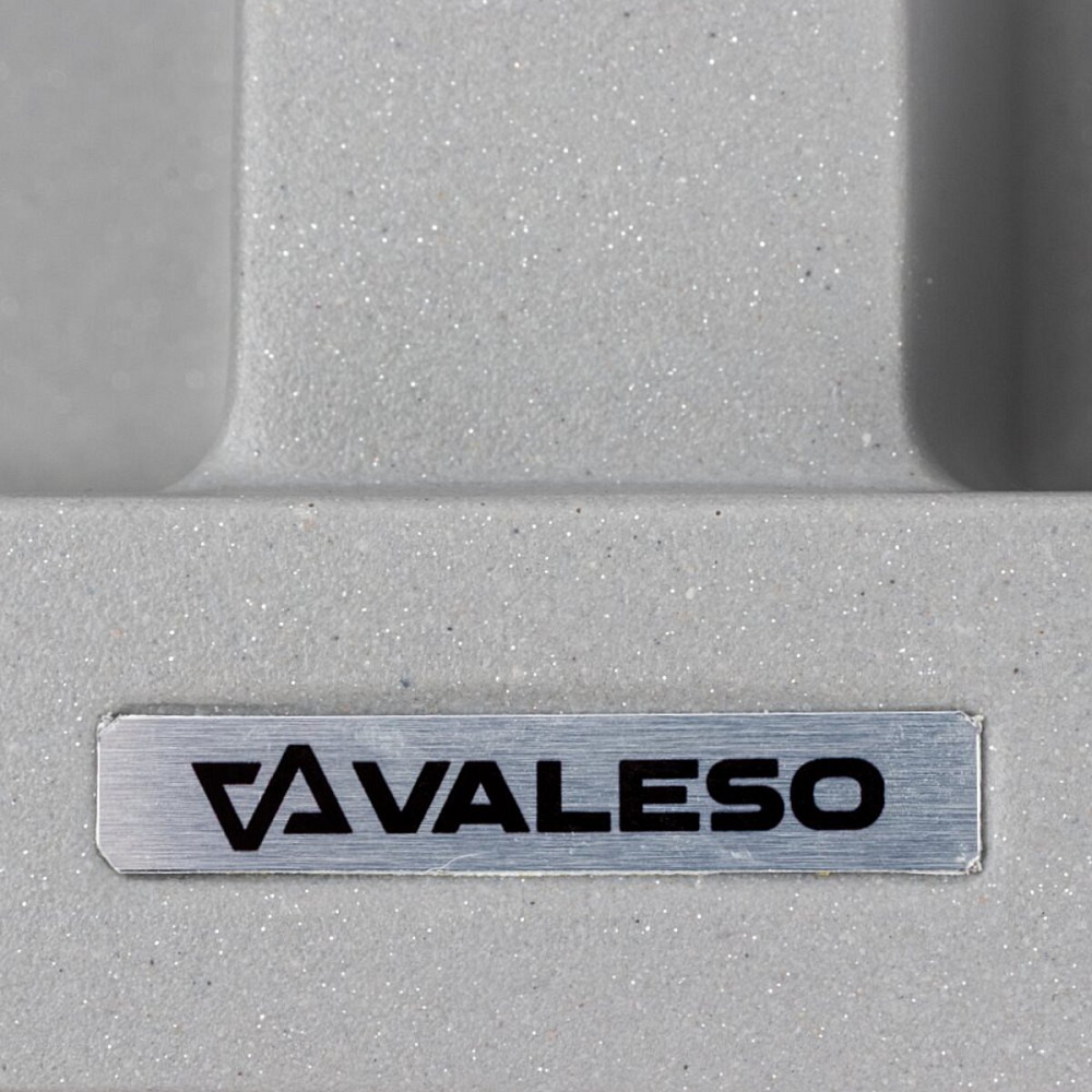 Мийка гранітна сірий металік VALESO 7950 VIATRIX (дві чаші, матова) Коломия - фото 7