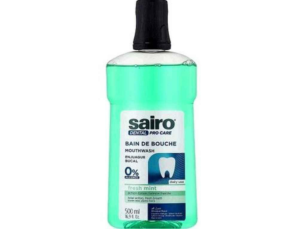 Ополіскувач для ротової порожнини 500мл FRESH MINT ТМ SAIRO Київ - фото 1