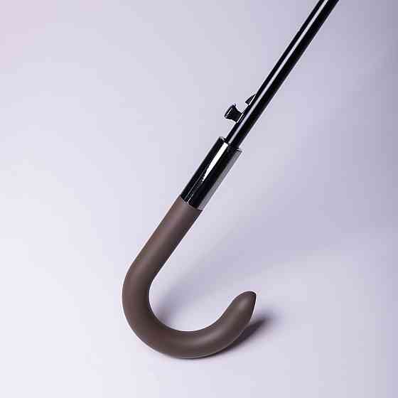 Классический зонт-трость полуавтомат из полиэстера 16 спиц диаметр 117 см Серый HP-23-4G Киев