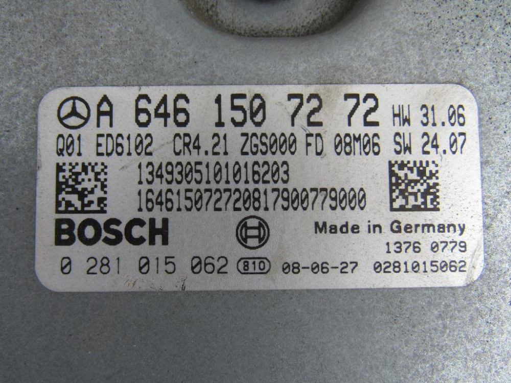 Блок керування двигуном Mercedes Vito 2.2 cdi 2003-2009 (A6461507272) комлект Ковель - изображение 3