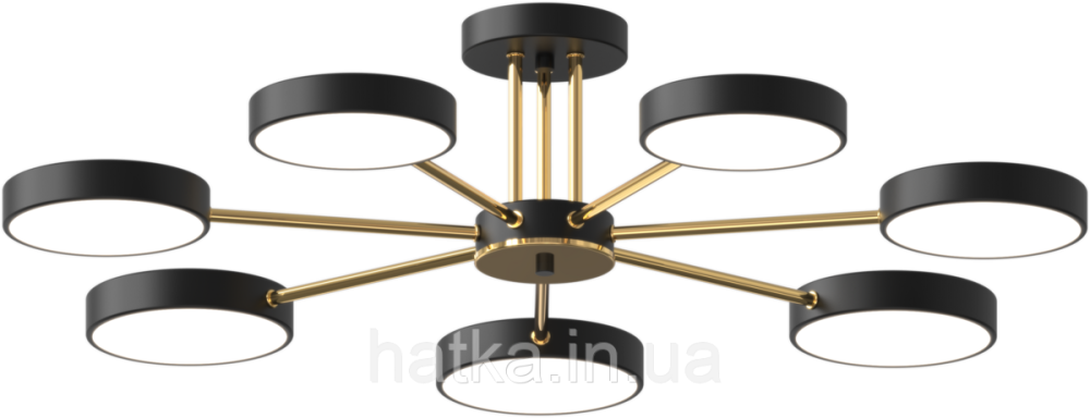 Люстра світлодіодна акрилова Sirius B X13242/7 BK+FGD Київ - фото 1