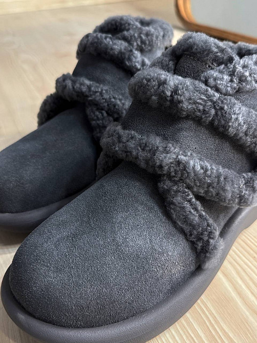 Черевики жіночі Hengji 13-9 уггі замшеві на хутрі з опушкою сірі, 41, 25,5 см Київ - фото 6