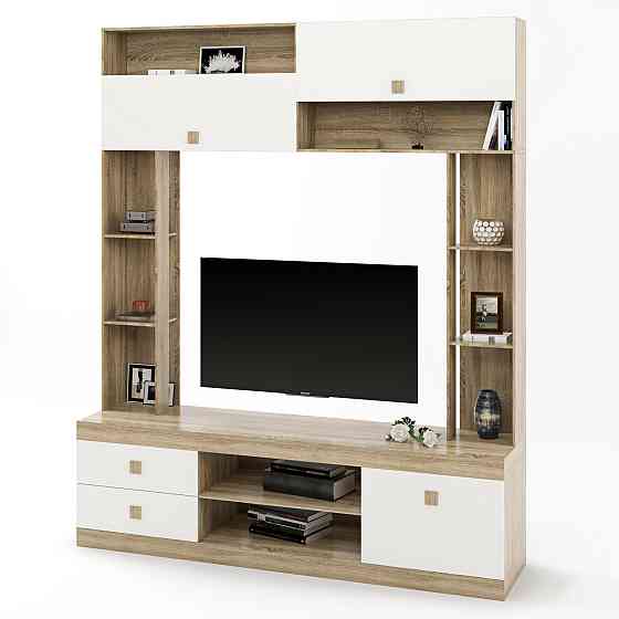 Стінка для вітальні Еверест Соната дуб сонома + білий (DTM-2250) Дніпро