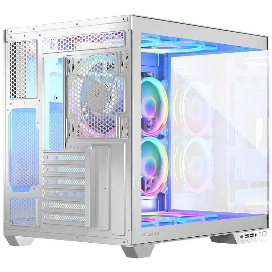 Корпус Modecom VOLCANO PANORAMA APEX ARGB 5F MIDI WHITE без БЖ ATX Вінниця - фото 9
