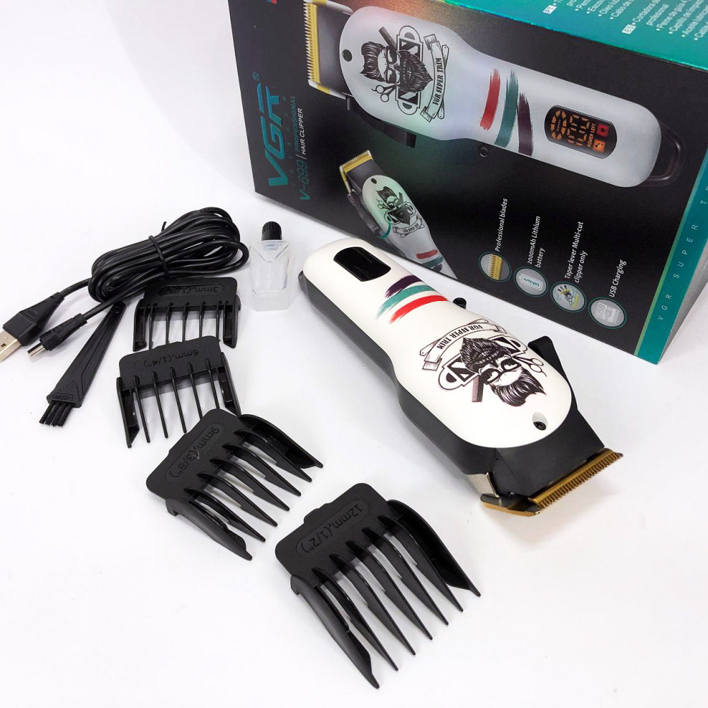 Бездротовий акумуляторний тример для стрижки волосся VGR, Машинка для стрижки волосся і гоління KO-99 Івано-Франківськ - фото 10