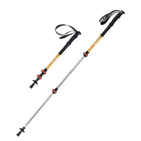 Трекінгова палиця 3-сек. Naturehike Men ST 01 6061 AL NH17D001-Z, алюміній,  золотиста Киев