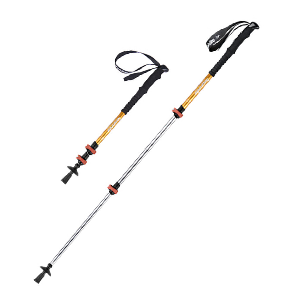 Трекінгова палиця 3-сек. Naturehike Men ST 01 6061 AL NH17D001-Z, алюміній,  золотиста Киев - изображение 1