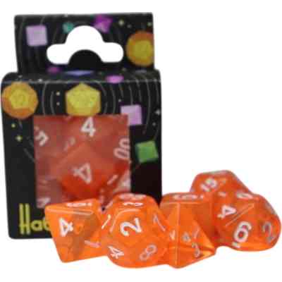 Набор кубиков для настольных игр Games 7 Days Transparent 7 Dice Set - Orange (g7dtran03) Винница