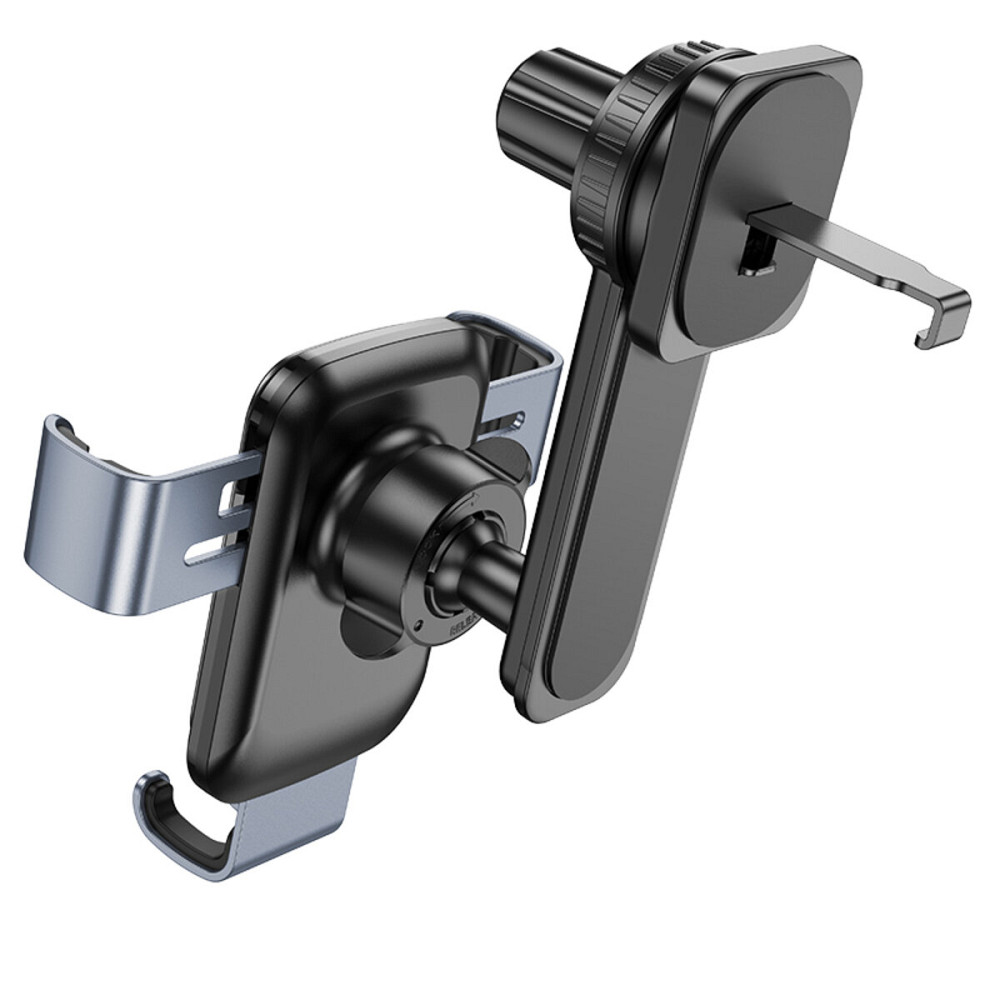 Тримач для мобільного BOROFONE BH94 Warrior gravity car holder(air outlet) Black Metal Gray (6941991105333) Київ - фото 4