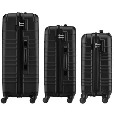 Набор чемоданов Wenger Amplar 3 в 1 (S,M,L) пластик, 4 колеса, чорний (653149) Винница - изображение 5