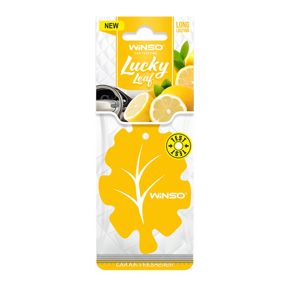 Освежитель воздуха WINSO Lucky Leaf, целлюлозный ароматизатор, Lemon Київ - фото 1