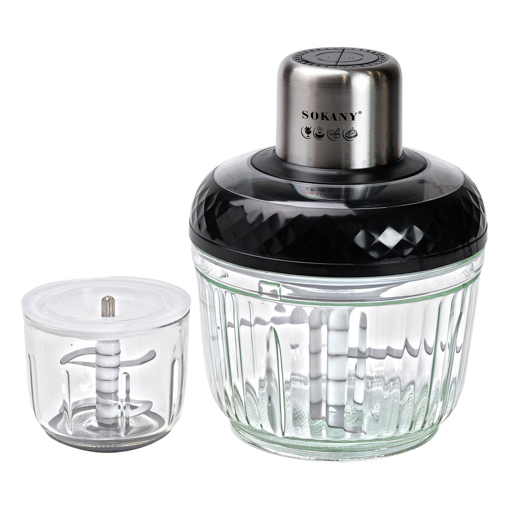 Чопер подрібнювач Sokany SKYM7032B 2в1 з чашами 0.5 і 1,5 літри 800 Вт Коломия - фото 2