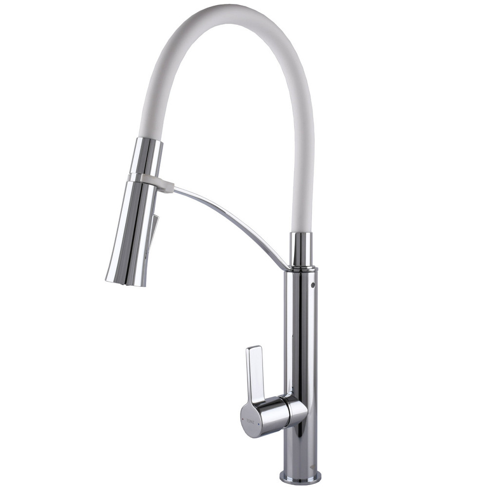 Змішувач для кухні TOPAZ SARDINIA TS 8817-H23-W-S Київ - фото 4