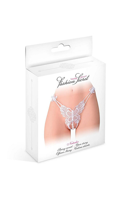 Трусики с жемчугом Fashion Secret Natasha White Sex Aura Киев - изображение 3