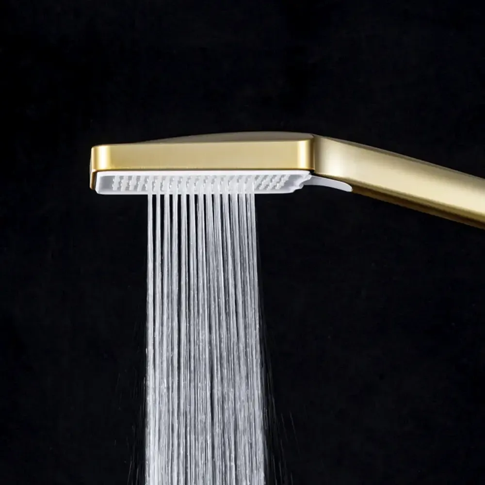 Змішувач для ванни FRAP F3276-3 з душовим гарнітуром, золотий сатин Київ - фото 9