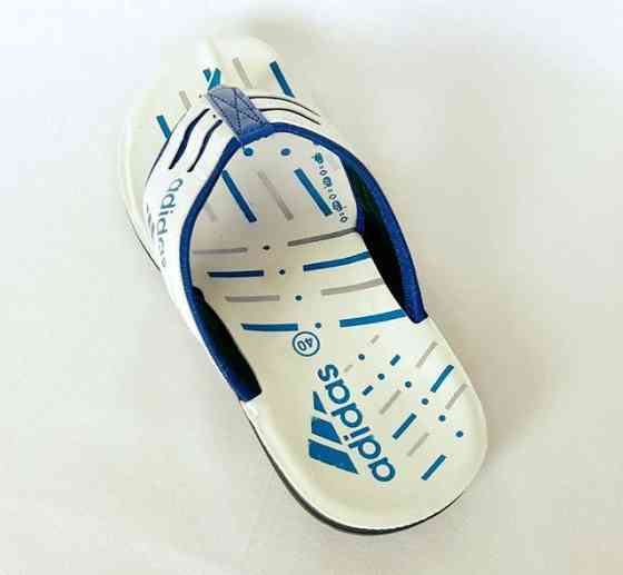 Чоловічі Шльопанці Тапочки Adidas Сланці В'єтнамки Білі (розміри: 40,41,42,43,44) Дніпро