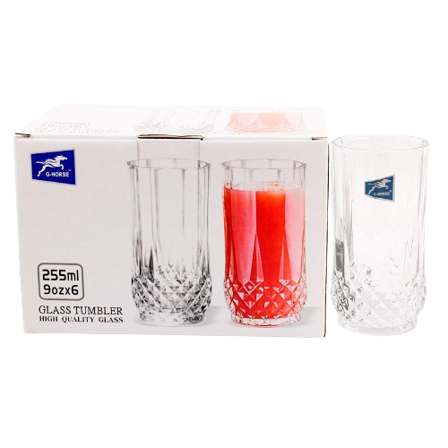 Набір склянок 250мл 6шт скло BM6008ZS Interos Житомир - фото 1