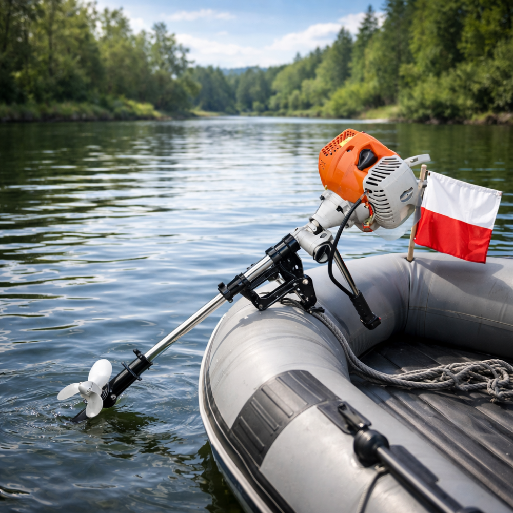 Мотор для лодки Euro Craft,Клубничный мотор 2-х тактный 52 куб.см,Бензовые моторы для надувных лодок,Мини мотор для лодки Львов - изображение 1