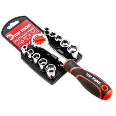 Головка торцевая Top Tools торцевых ключей 1/4” 12 шт. (38D147) Винница