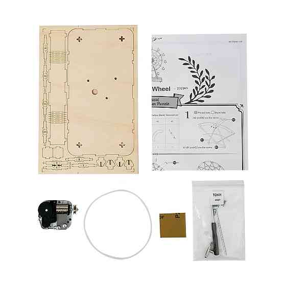 Конструктор Robotime Оглядове колесо 232 деталей. Дерев`яна 3D модель з музикою 28*10*34 см Київ
