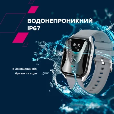Смарт-годинник Canyon Chatter SW-58 BT-CALL Silver Grey (CNS-SW58SS) Вінниця - фото 10