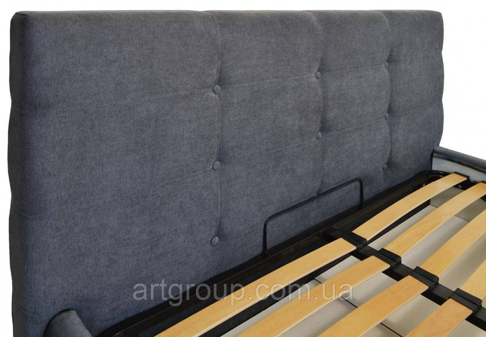 Кровать Двуспальная Manchester Standart 160 х 200 см Мисти Dark Grey A1 Темно-серый Днепр - изображение 14